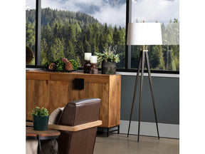 Lennon Bronze/Gold Floor Lamp by Crestview at Eve Furniture
