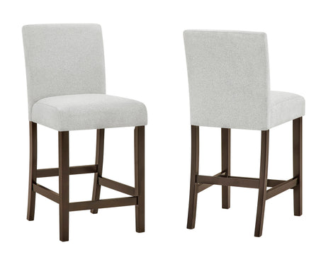 Lennon Gray 5-Piece Counter Height Dining Set by Crown Mark at Eve Furniture