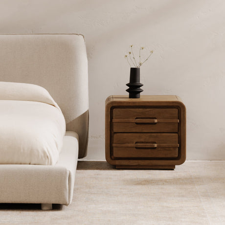 Lennon Vintage Brown Nightstand by MOES at Eve Furniture