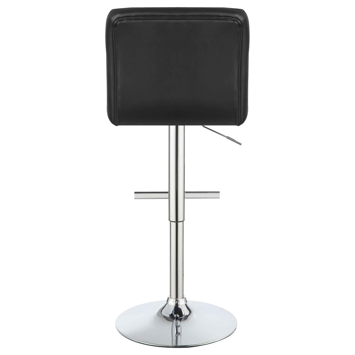 Lenny Black Upholstered Adjustable Bar Stool (Set of 2) by Coaster at Eve Furniture