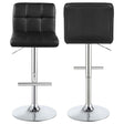 Lenny Black Upholstered Adjustable Bar Stool (Set of 2) by Coaster at Eve Furniture
