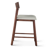 Lenox 18" Upholstered Counter Chair in Walnut by Home Trends & Design at Eve Furniture