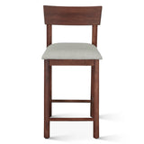 Lenox 18" Upholstered Counter Chair in Walnut by Home Trends & Design at Eve Furniture
