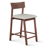 Lenox 18" Upholstered Counter Chair in Walnut by Home Trends & Design at Eve Furniture