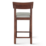 Lenox 18" Upholstered Counter Chair in Walnut by Home Trends & Design at Eve Furniture