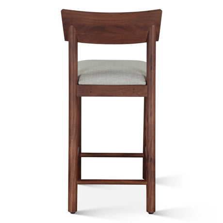 Lenox 18" Upholstered Counter Chair in Walnut by Home Trends & Design at Eve Furniture