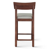 Lenox 18" Upholstered Counter Chair in Walnut by Home Trends & Design at Eve Furniture