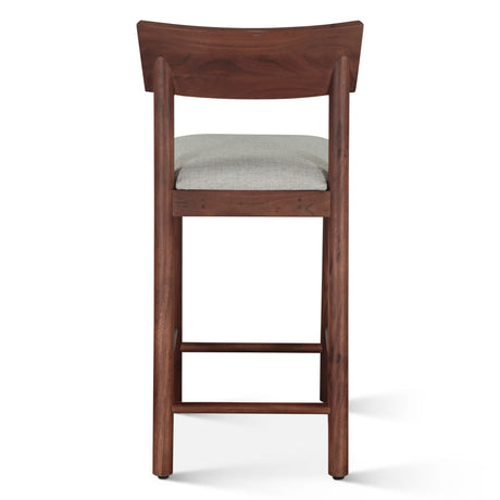Lenox 18" Upholstered Counter Chair in Walnut by Home Trends & Design at Eve Furniture