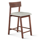 Lenox 18" Upholstered Counter Chair in Walnut by Home Trends & Design at Eve Furniture