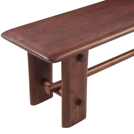 Lenox Loch 64" Bench in Walnut by Home Trends & Design at Eve Furniture