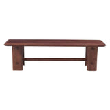 Lenox Loch 64" Bench in Walnut by Home Trends & Design at Eve Furniture