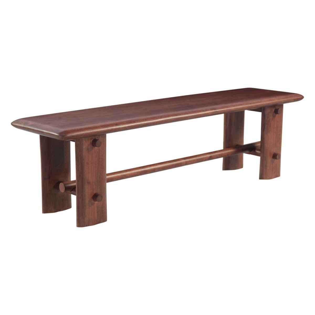 Lenox Loch 64" Bench in Walnut