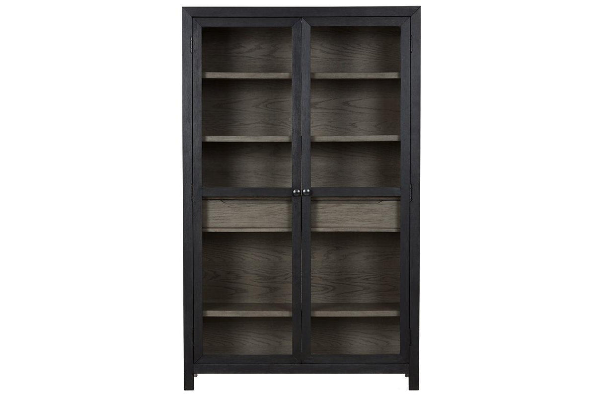 Lenston Black/Gray Accent Cabinet by Ashley at Eve Furniture