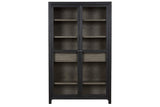 Lenston Black/Gray Accent Cabinet by Ashley at Eve Furniture
