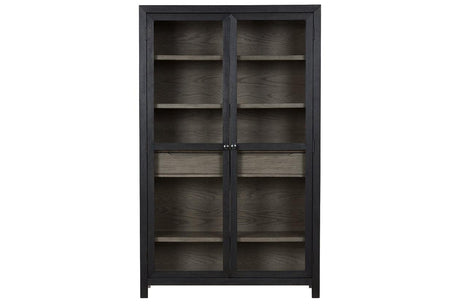 Lenston Black/Gray Accent Cabinet by Ashley at Eve Furniture