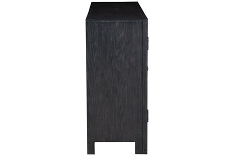 Lenston Black/Gray Accent Cabinet by Ashley at Eve Furniture