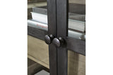 Lenston Black/Gray Accent Cabinet by Ashley at Eve Furniture
