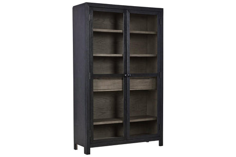 Lenston Black/Gray Accent Cabinet by Ashley at Eve Furniture
