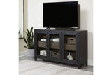 Lenston Black/Gray Accent Cabinet by Ashley at Eve Furniture