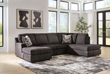 Lentiz Onyx 2-Piece Sectional with Chaise by Ashley at Eve Furniture