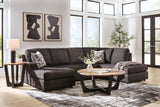 Lentiz Onyx 2-Piece Sectional with Chaise by Ashley at Eve Furniture