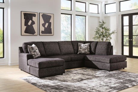 Lentiz Onyx 2-Piece Sectional with Chaise by Ashley at Eve Furniture