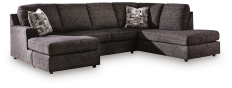 Lentiz Onyx 2-Piece Sectional with Chaise by Ashley at Eve Furniture