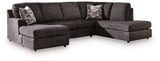 Lentiz Onyx 2-Piece Sectional with Chaise by Ashley at Eve Furniture
