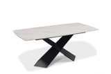Lenvik Black/White 7-Piece Dining Room Set