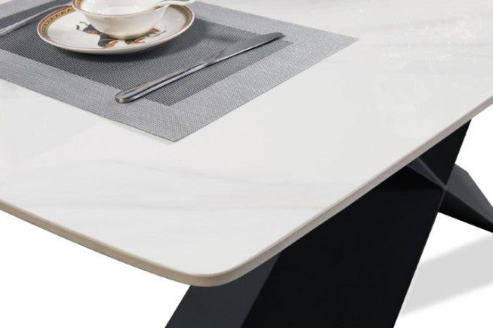 Lenvik Black/White 7-Piece Dining Room Set