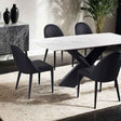 Lenvik Black/White 7-Piece Dining Room Set