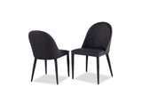Lenvik Black/White Side Chair Set of 2 by Furniture of America at Eve Furniture