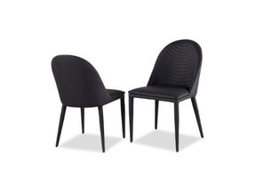 Lenvik Black/White Side Chair Set of 2 by Furniture of America at Eve Furniture