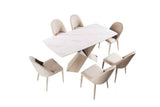 Lenvik Brown/White 7-Piece Dining Room Set by Furniture of America at Eve Furniture