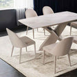 Lenvik Brown/White 7-Piece Dining Room Set by Furniture of America at Eve Furniture