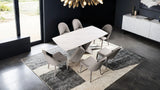 Lenvik Brown/White Dining Table by Furniture of America at Eve Furniture