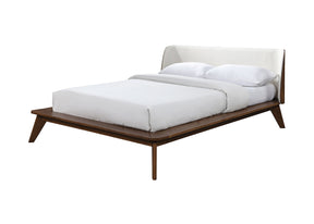 Lenzburg Walnut/Beige Full Bed by Furniture of America at Eve Furniture