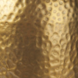 Leo 18.0L x 18.0W x 31.0H Gold Hammered W/White Fabric Shade Table Lamp by Mercana at Eve Furniture