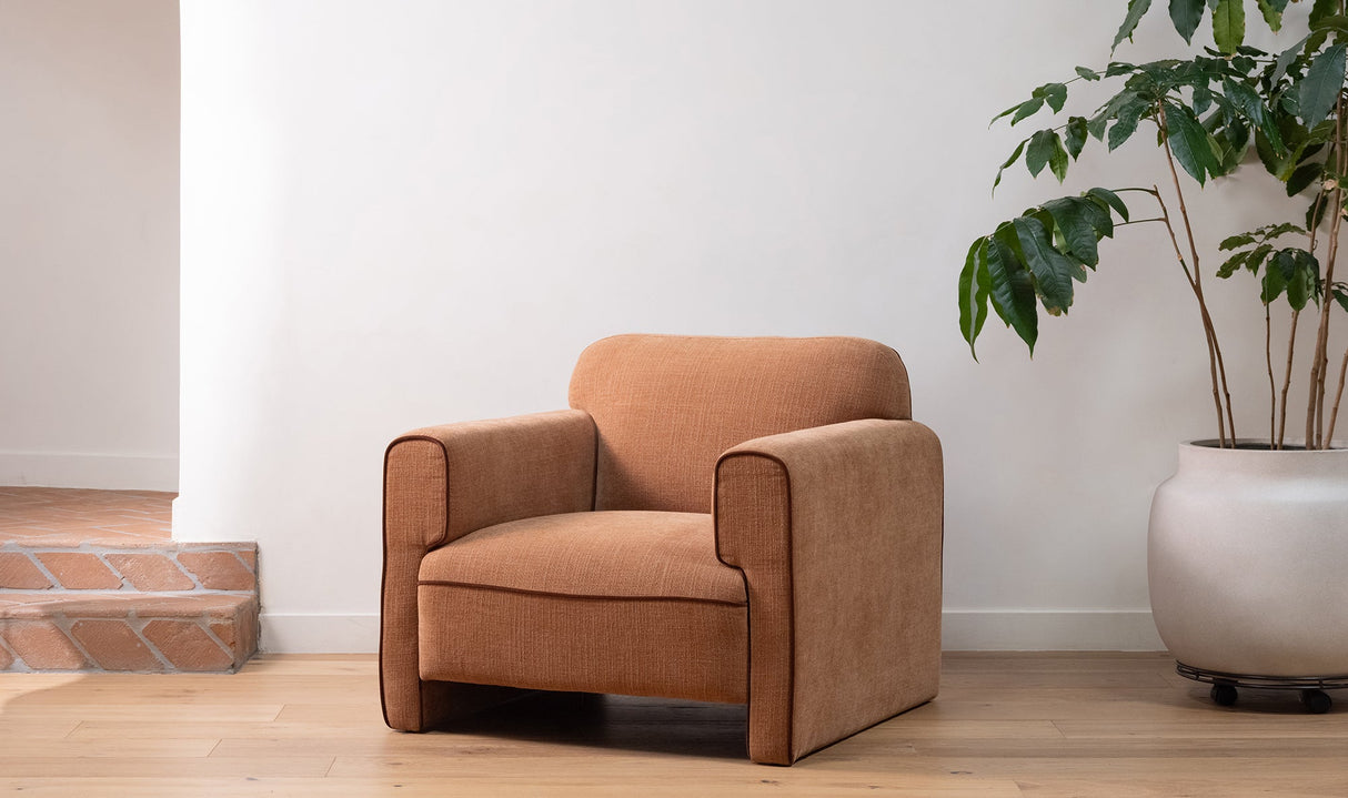 Leo Chair Light Brown by Moe's Home at Eve Furniture