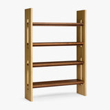 Leo Oak & Walnut Bookcase by Co.House Designs at Eve Furniture