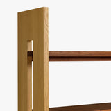 Leo Oak & Walnut Bookcase by Co.House Designs at Eve Furniture