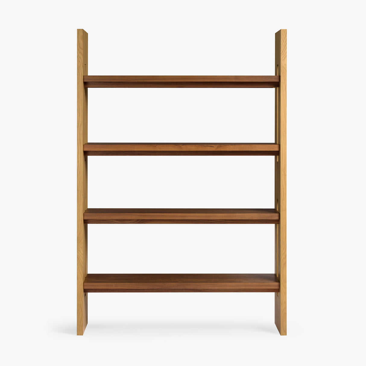 Leo Oak & Walnut Bookcase by Co.House Designs at Eve Furniture