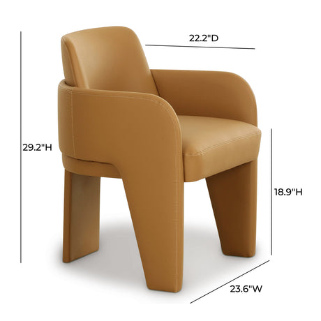 Leo Performance Vegan Leather Dining Chair by TOV Furniture at Eve Furniture