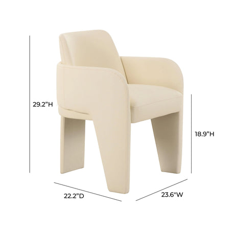 Leo Performance Vegan Leather Dining Chair by TOV Furniture at Eve Furniture