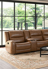 Leolinus Brown Motion Sectional by Furniture of America at Eve Furniture