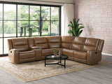 Leolinus Brown Motion Sectional by Furniture of America at Eve Furniture