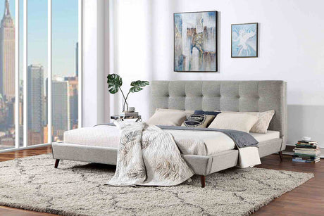 Leomin Gray California King Bed by Furniture of America at Eve Furniture