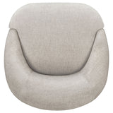 Leon Beige Chenille Upholstered Swivel Accent Chair by Coaster at Eve Furniture