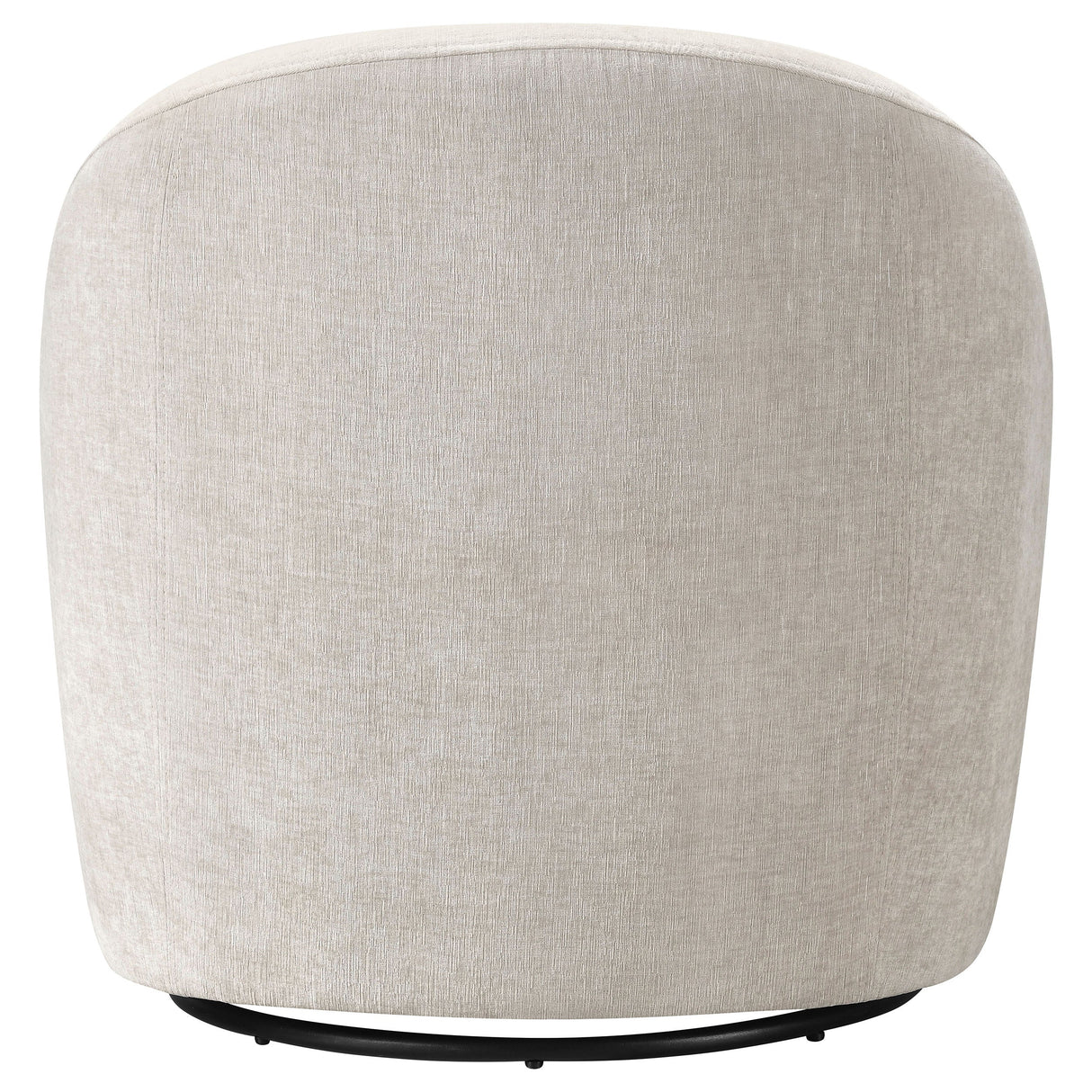Leon Beige Chenille Upholstered Swivel Accent Chair by Coaster at Eve Furniture