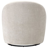 Leon Beige Chenille Upholstered Swivel Accent Chair by Coaster at Eve Furniture